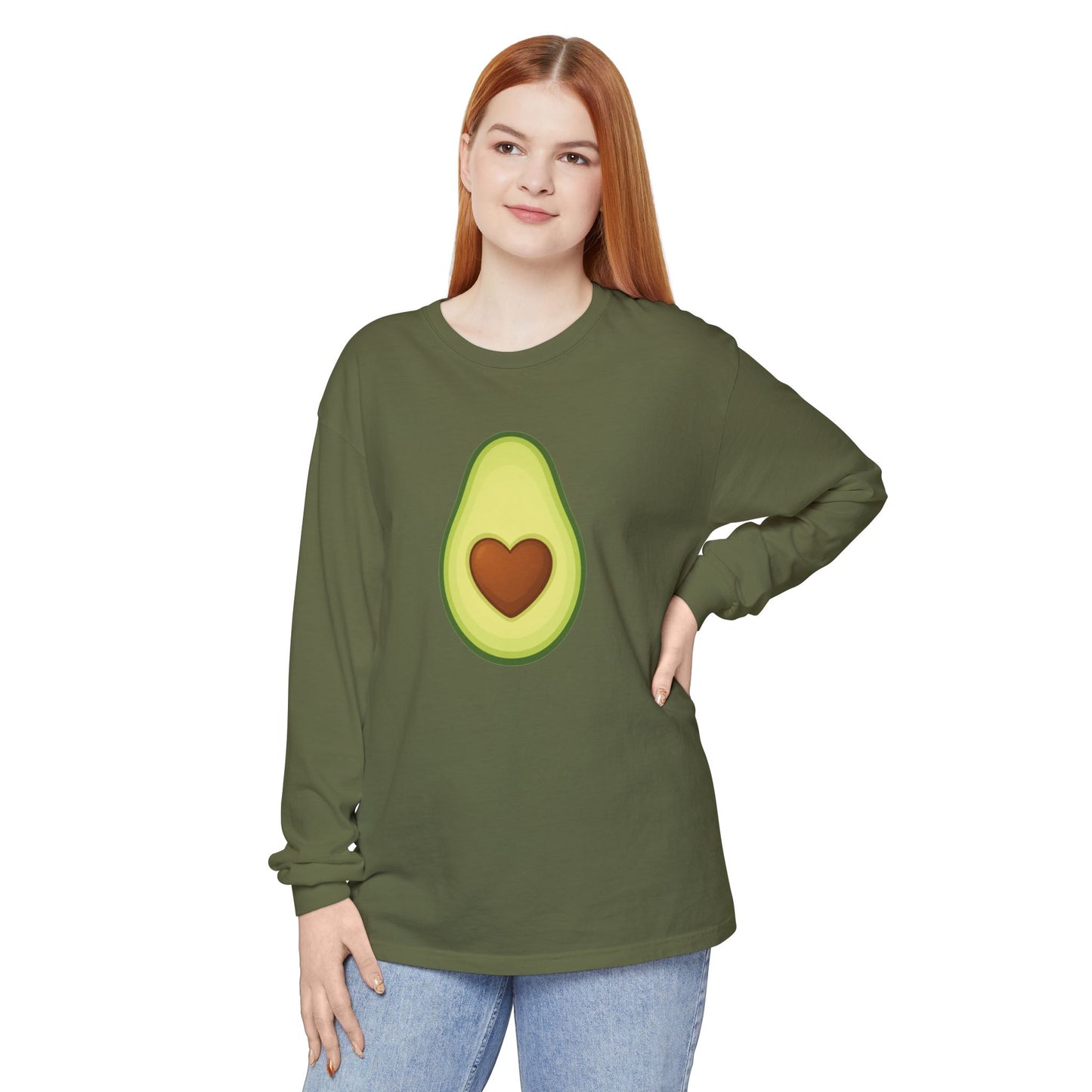 Avocado Heart Cute Long Sleeve