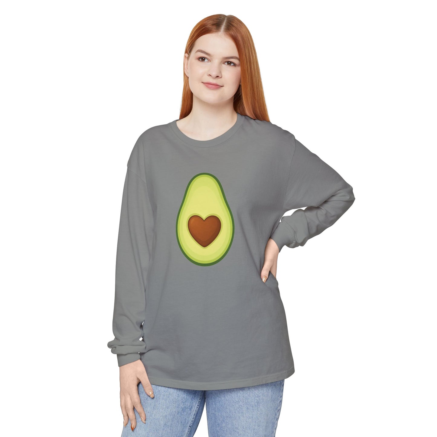 Avocado Heart Cute Long Sleeve