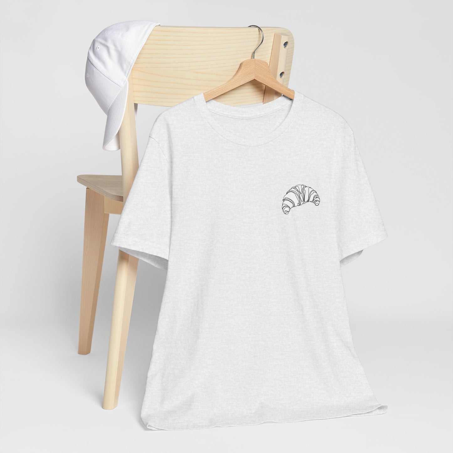 Croissant Line Cute Tee