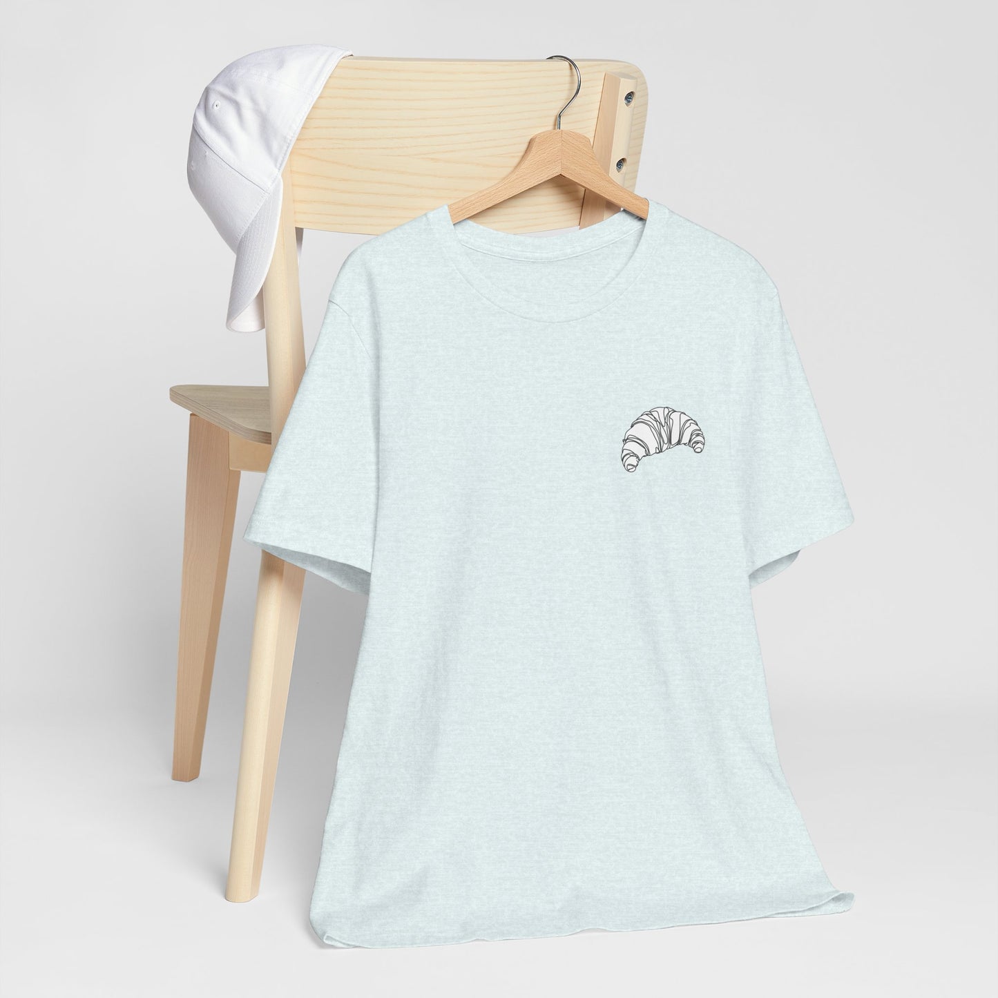 Croissant Line Cute Tee