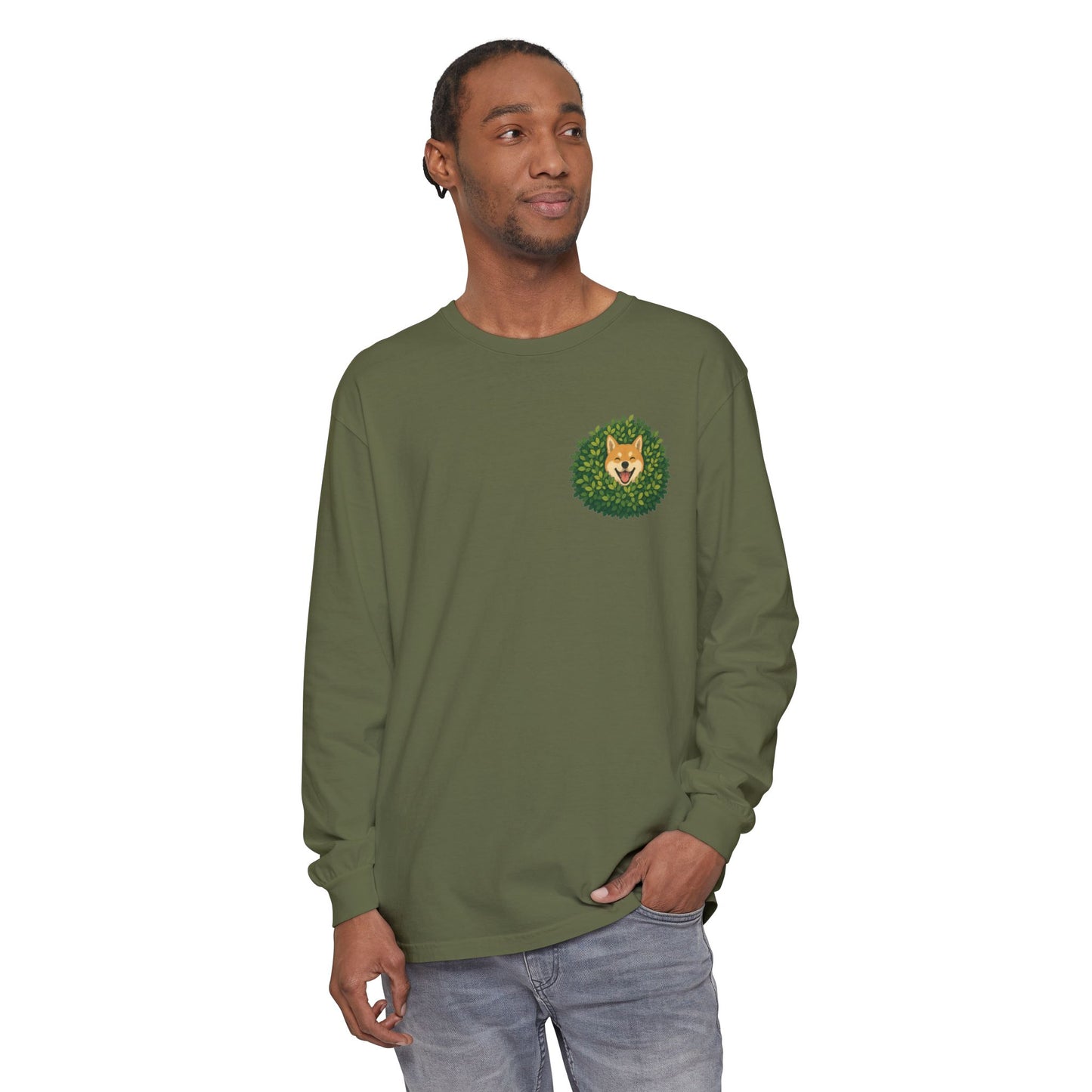 Shiba Inu Bush Long Sleeve
